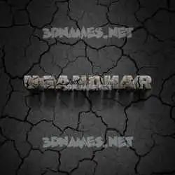 ugandhar in Cracked Stone style - 3D name wallpaper