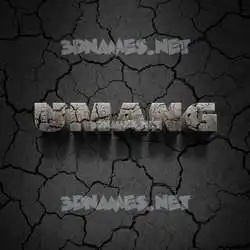 umang in Cracked Stone style - 3D name wallpaper