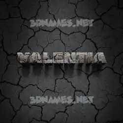 valentia in Cracked Stone style - 3D name wallpaper