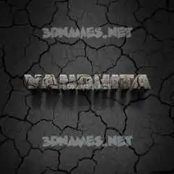 vandhita in Cracked Stone style - 3D name wallpaper