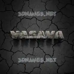 vasava in Cracked Stone style - 3D name wallpaper