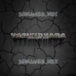 vasundhara in Cracked Stone style - 3D name wallpaper