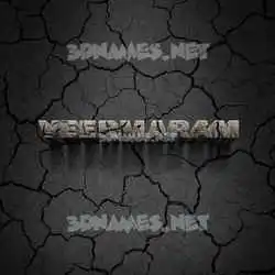 veermaram in Cracked Stone style - 3D name wallpaper