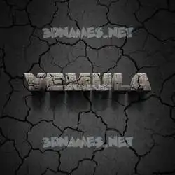 vemula in Cracked Stone style - 3D name wallpaper