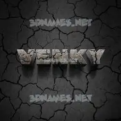 venky in Cracked Stone style - 3D name wallpaper