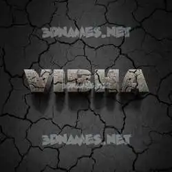 vibha in Cracked Stone style - 3D name wallpaper