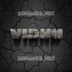 vidhu in Cracked Stone style - 3D name wallpaper
