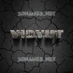 vidyut in Cracked Stone style - 3D name wallpaper