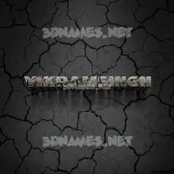 vikramsingh in Cracked Stone style - 3D name wallpaper