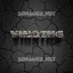 vinothg in Cracked Stone style - 3D name wallpaper