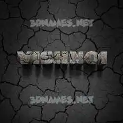 vishnoi in Cracked Stone style - 3D name wallpaper