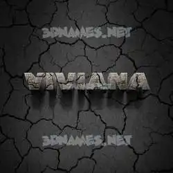 viviana in Cracked Stone style - 3D name wallpaper
