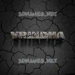 vrindha in Cracked Stone style - 3D name wallpaper