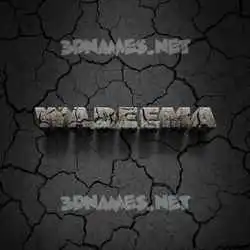 wadeema in Cracked Stone style - 3D name wallpaper