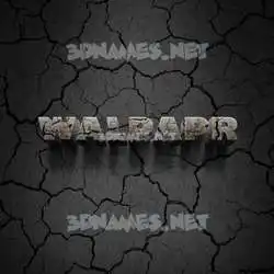 walpapr in Cracked Stone style - 3D name wallpaper