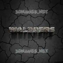 walppers in Cracked Stone style - 3D name wallpaper