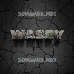 wasey in Cracked Stone style - 3D name wallpaper