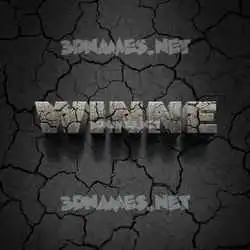 winne in Cracked Stone style - 3D name wallpaper