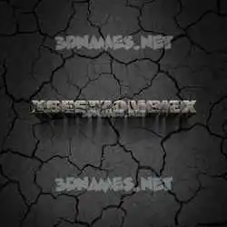 xbestzombiex in Cracked Stone style - 3D name wallpaper