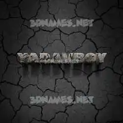 yadavboy in Cracked Stone style - 3D name wallpaper