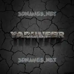 yaduveer in Cracked Stone style - 3D name wallpaper