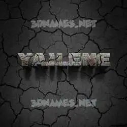yailene in Cracked Stone style - 3D name wallpaper