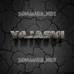 yajasvi in Cracked Stone style - 3D name wallpaper