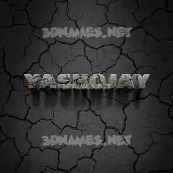 yashojay in Cracked Stone style - 3D name wallpaper