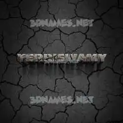 yerriswamy in Cracked Stone style - 3D name wallpaper