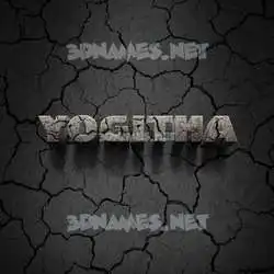 yogitha in Cracked Stone style - 3D name wallpaper