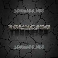 youngjoo in Cracked Stone style - 3D name wallpaper