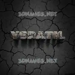 yspatil in Cracked Stone style - 3D name wallpaper