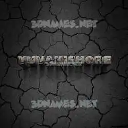 yuvakishore in Cracked Stone style - 3D name wallpaper