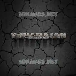 yuvarajan in Cracked Stone style - 3D name wallpaper