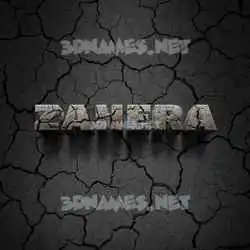 zahera in Cracked Stone style - 3D name wallpaper
