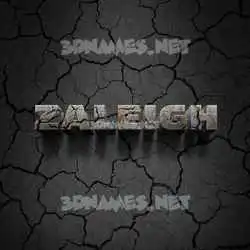zaleigh in Cracked Stone style - 3D name wallpaper