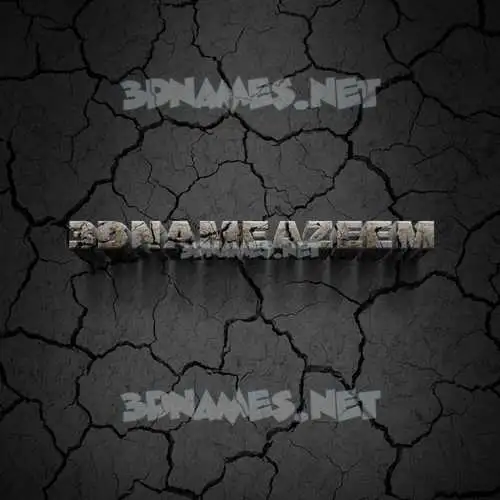 3dnameazeem in Cracked Stone style - 3D name wallpaper 3dnameazeem in Cracked Stone style - 3D name wallpaper