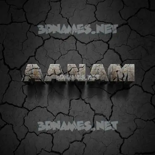 aanam in Cracked Stone style - 3D name wallpaper aanam in Cracked Stone style - 3D name wallpaper