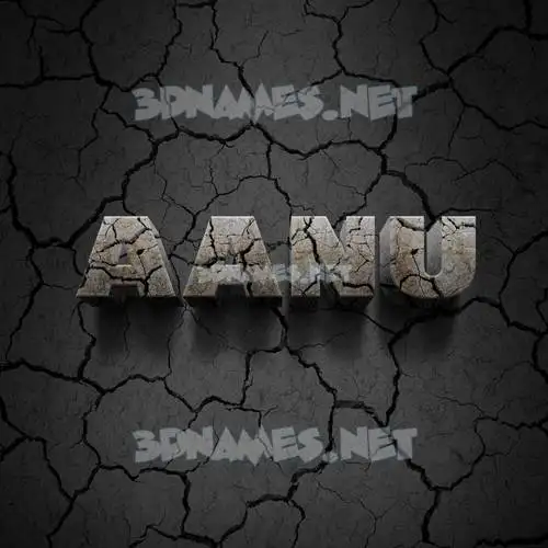 aanu in Cracked Stone style - 3D name wallpaper aanu in Cracked Stone style - 3D name wallpaper