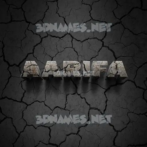 aarifa in Cracked Stone style - 3D name wallpaper aarifa in Cracked Stone style - 3D name wallpaper