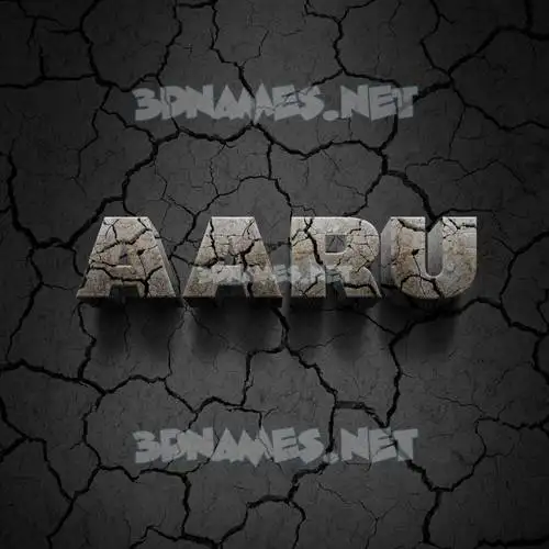 aaru in Cracked Stone style - 3D name wallpaper aaru in Cracked Stone style - 3D name wallpaper