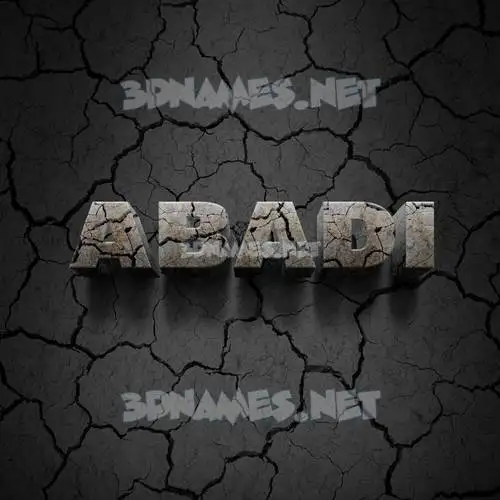 abadi in Cracked Stone style - 3D name wallpaper abadi in Cracked Stone style - 3D name wallpaper