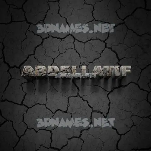 abdellatif in Cracked Stone style - 3D name wallpaper abdellatif in Cracked Stone style - 3D name wallpaper