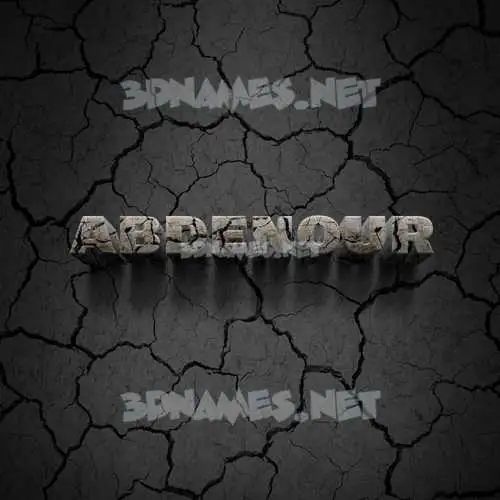 abdenour in Cracked Stone style - 3D name wallpaper abdenour in Cracked Stone style - 3D name wallpaper