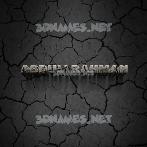 abdullrahman in Cracked Stone style - 3D name wallpaper abdullrahman in Cracked Stone style - 3D name wallpaper