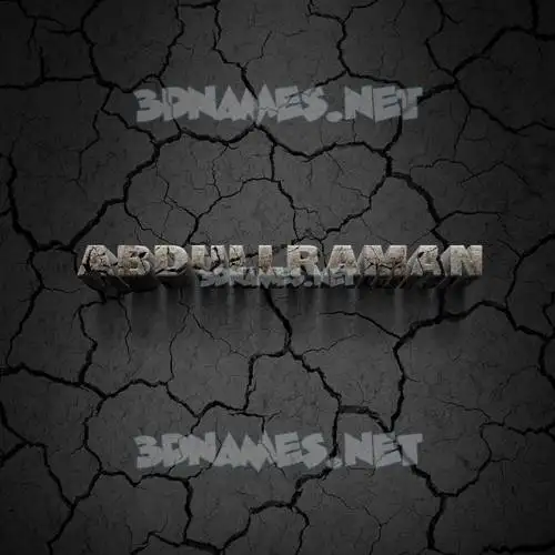 abdullraman in Cracked Stone style - 3D name wallpaper abdullraman in Cracked Stone style - 3D name wallpaper