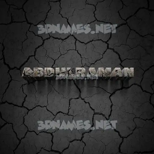 abdulraman in Cracked Stone style - 3D name wallpaper abdulraman in Cracked Stone style - 3D name wallpaper