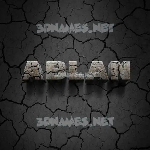 ablan in Cracked Stone style - 3D name wallpaper ablan in Cracked Stone style - 3D name wallpaper