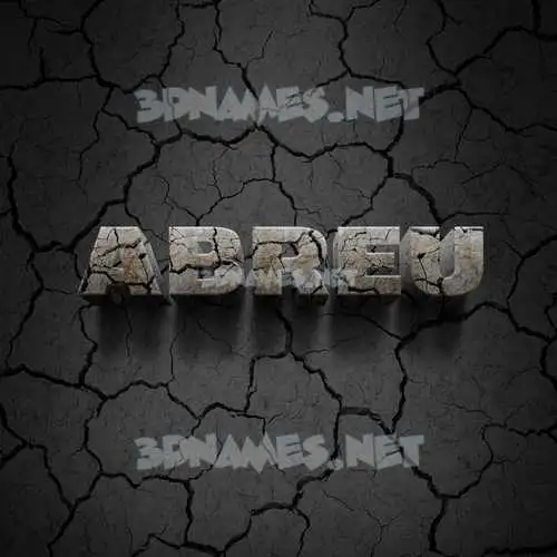 abreu in Cracked Stone style - 3D name wallpaper abreu in Cracked Stone style - 3D name wallpaper