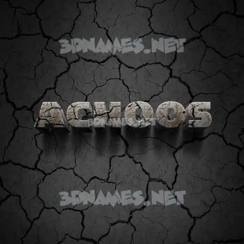 achoos in Cracked Stone style - 3D name wallpaper achoos in Cracked Stone style - 3D name wallpaper